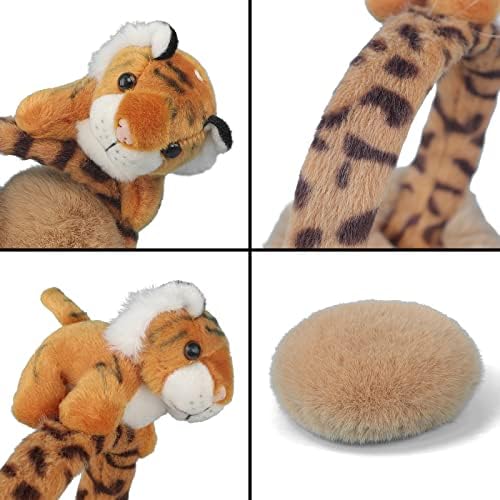 Moonlove Kids Lovely Tiger Earmuffs Ear Cover Cute Cartoon Foldable Soft Fluffy Autumn Winter Thermal Ear Warmer Protection Wrap Adjustable For Children Boys Girls Over 6 Years Old Adult