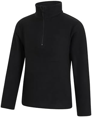 Mountain Warehouse Camber Kids Coral Fleece Top - Lightweight Quick Drying Breathable Sweatshirt For Outdoor Activities - Unisex Suitable For Winter Layering