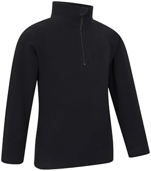 Mountain Warehouse Camber Kids Coral Fleece Top - Lightweight Quick Drying Breathable Sweatshirt For Outdoor Activities - Unisex Suitable For Winter Layering