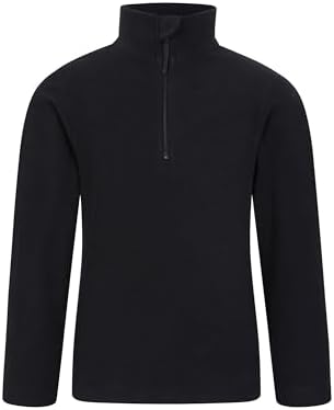 Mountain Warehouse Camber Kids Coral Fleece Top - Lightweight Quick Drying Breathable Sweatshirt for Outdoor Activities - Unisex Suitable for Winter Layering