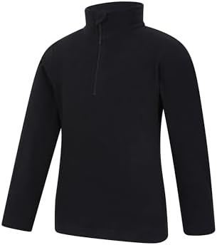 Mountain Warehouse Camber Kids Coral Fleece Top - Lightweight Quick Drying Breathable Sweatshirt For Outdoor Activities - Unisex Suitable For Winter Layering