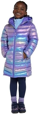 Mountain Warehouse Florence Kids Long Padded Jacket - Lightweight Overcoat Soft & Warm Puffer Coat with Hood Childrens Outerwear - Travel & Outdoors