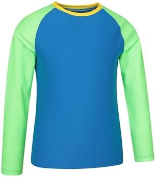 Mountain Warehouse Kids Rash Vest - UV Protection Rash Guard Long Sleeves Childrens Rash Shirt Flat Seams Quick Drying Stretch Fabric - Ideal For Swimming