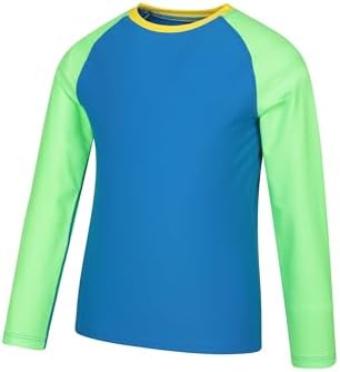 Mountain Warehouse Kids Rash Vest - UV Protection Rash Guard Long Sleeves Childrens Rash Shirt Flat Seams Quick Drying Stretch Fabric - Ideal For Swimming