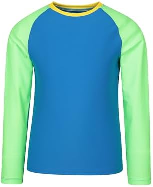 Mountain Warehouse Kids Rash Vest - UV Protection Rash Guard Long Sleeves Childrens Rash Shirt Flat Seams Quick Drying Stretch Fabric - Ideal for Swimming