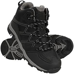 Mountain Warehouse Oscar Kids Walking Boots – Suede Footwear with Sturdy Grip Padded Ankles & Strong Outsole – For Spring Summer Travelling Hiking Camping