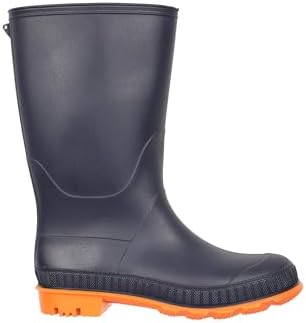 Mountain Warehouse Plain Kids Wellies - Waterproof Soft Jersey Lined Wellington Boots Gripped Sole Boys & Girls - Spring Summer Rain School Outdoors