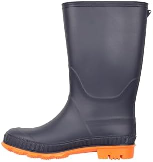 Mountain Warehouse Plain Kids Wellies - Waterproof Soft Jersey Lined Wellington Boots Gripped Sole Boys & Girls - Spring Summer Rain School Outdoors