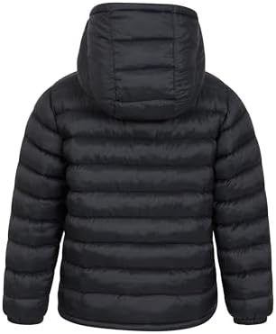 Mountain Warehouse Seasons Fur-Lined Kids Padded Jacket - Lightweight Warm & Water-resistant Puffer Coat Boys & Girls - For Autumn Winter School & Outdoors