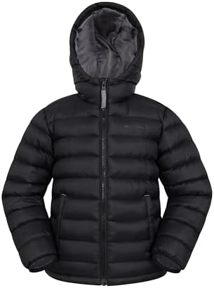 Mountain Warehouse Seasons Padded Kids Puffer Jacket - Water Resistant Lightweight & Insulated Coat Boys & Girls - Autumn Winter School Travel