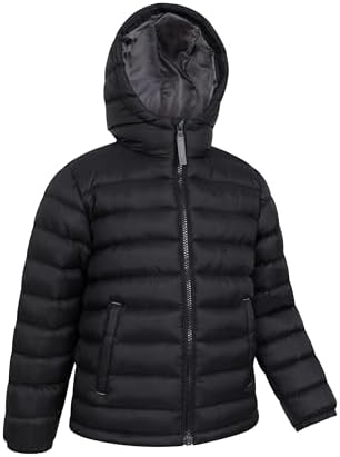 Mountain Warehouse Seasons Padded Kids Puffer Jacket - Water Resistant Lightweight & Insulated Coat Boys & Girls - Autumn Winter School Travel