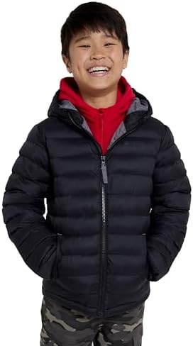 Mountain Warehouse Seasons Padded Kids Puffer Jacket - Water Resistant Lightweight & Insulated Coat Boys & Girls - Autumn Winter School Travel
