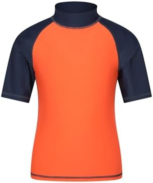 Mountain Warehouse Short Sleeves Kids Rash Vest - UPF50+ Sun Protection Rash Guard Fast Dry Flat Seams Childrens Top - for Spring Summer Swimming
