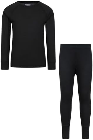 Mountain Warehouse Talus Kids Base Layer Top - Breathable & Lightweight Moisture Wicking Boys & Girls - Autumn Winter Outdoors Travelling & Hiking