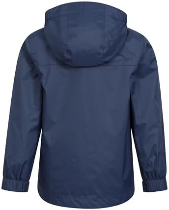 Mountain Warehouse Torrent Kids Waterproof Rain Jacket - Taped Seams Raincoat Lightweight Breathable Girls & Boys - Autumn Winter Wet Weather