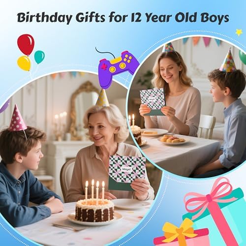 Moyel 5/6/7/8/9/10/11/12 Year Old Boys Gifts For Birthday Funny Boys Socks 5-12 5th/6th/7th/8th/9th/10th/11th/12th Present For Boy Creative Son Grandson Nephew