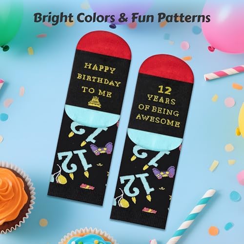 Moyel 5/6/7/8/9/10/11/12 Year Old Boys Gifts For Birthday Funny Boys Socks 5-12 5th/6th/7th/8th/9th/10th/11th/12th Present For Boy Creative Son Grandson Nephew