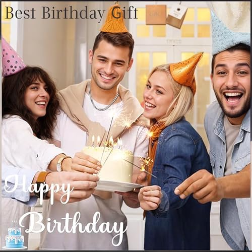 MsRosy 13th 14th 15th 16th 18th 21st Birthday Gifts For Boys Cuban Chain For 13 14 15 16 18 21 Year Old Happy Birthday Necklace Gifts For Son Grandson Nephew Brother Men's Chain Jewelry