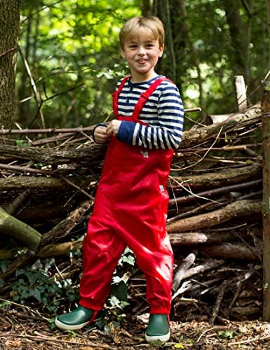 Muddy Puddles Unisex Kid's Recycled Originals Waterproof Dungarees Blue 2-3 Years