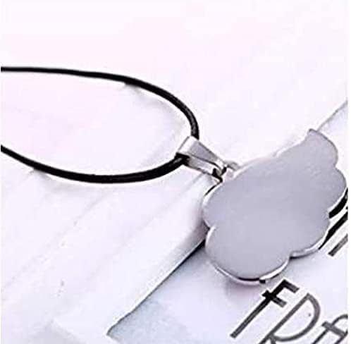 MUEKA Anime Necklace Red Cloud Shape Pendant Necklace Zinc Iron Pyrite