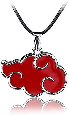MUEKA Anime Necklace Red Cloud Shape Pendant Necklace Zinc iron pyrite