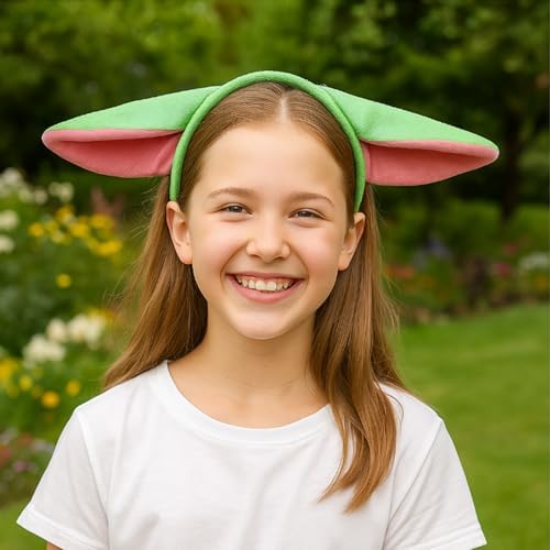 MUNSKT Child Fabric Headband Costume Accessory Headbands Costume Accessory Headbands Green Elf Ear Headband Role-Playing Costume Novelty Halloween Christmas Party