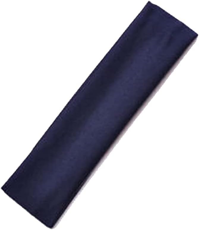 Mytoptrendz Stretchy Headband Narrow Soft Fabric Kylie Hairband Plain Girls Boys Head Band Bandeau Sports Accessories (Navy)