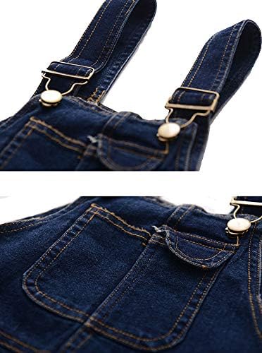 NABER Kids Boys' Fashion Dungarees Denim Jeans Bib Overalls Age 4-13 Years