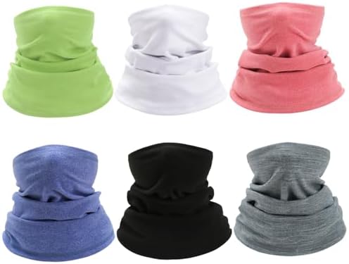 Neck Warmer Kids 3PCS Windproof Warm Toddler Snoods For Kids High Elastic Neck Gaiter For Boys Girls Thick Baby Snood For Skiing Running Cycling