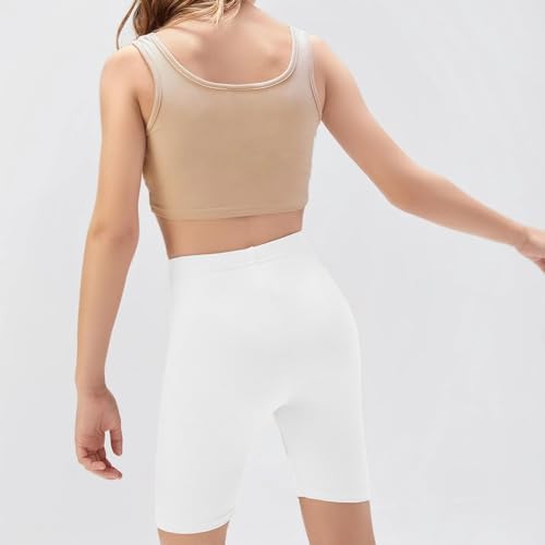 NetSetUK Girls Kids Cycling Shorts Plain Strechy Sports Dance School P.E Gym Summer Girls' Shorts Pants For Activewear