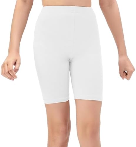 NetSetUK Girls Kids Cycling Shorts Plain Strechy Sports Dance School P.E Gym Summer Girls' Shorts Pants for Activewear