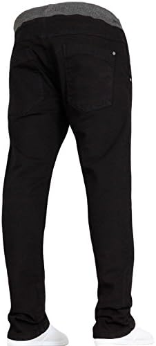 New Boys Kids Multipack Designer Branded Stretch Slim Fit Denim Elasticated Waist Jogger Pull On Jeans Pants By JEANBASE Black/Midwash 15-16 Years