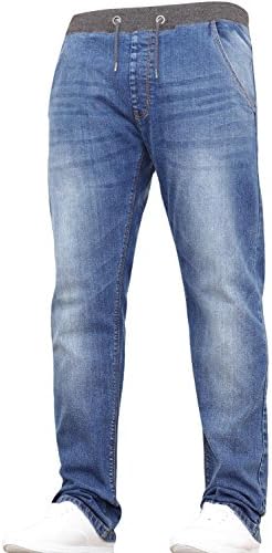 New Boys Kids Multipack Designer Branded Stretch Slim Fit Denim Elasticated Waist Jogger Pull On Jeans Pants By JEANBASE Black/Midwash 15-16 Years