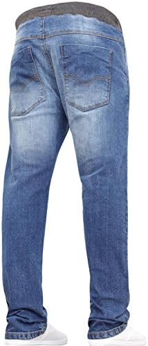 New Boys Kids Multipack Designer Branded Stretch Slim Fit Denim Elasticated Waist Jogger Pull On Jeans Pants By JEANBASE Black/Midwash 15-16 Years