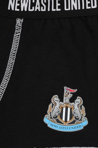 Newcastle United Boys 3 Pack Football Club Boxer Shorts Cotton Boxers Multipack Trunks Kids Underwear