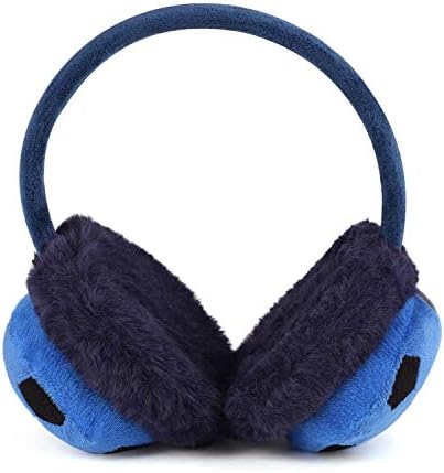 NICEYEA Kids Winter Warm Ear Muffs Soccer Pattern Fluffy Plush Ear Warmers Earmuffs Soft Padded Earflap Cover Christmas Gifts For Boys Girls