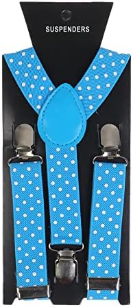 NiceYnn Baby Kids Braces Cute Dot For Boys Girls 1-9 Years Retro PU Leather 3 Clips 2.3cm Y-Back Chic Suspenders Elastic Adjustable For Wedding Formal Events Cosplay