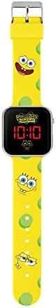 Nickelodeon Spongebob Yellow LED Watch With Printed Silicone Strap SGB4134