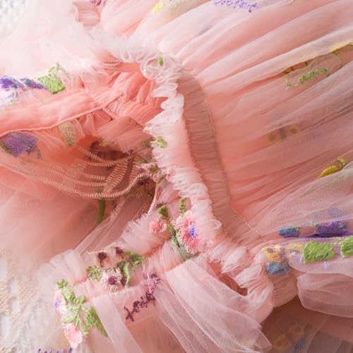 NNJXD Baby Girl Tulle Dress Casaul Summer Strap Sleeveless Dresses