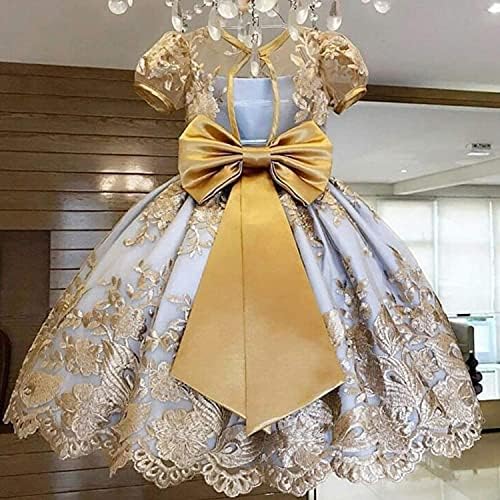 NNJXD Flower Girls Lace Dress Christmas Party Ball Gown Princess Dress