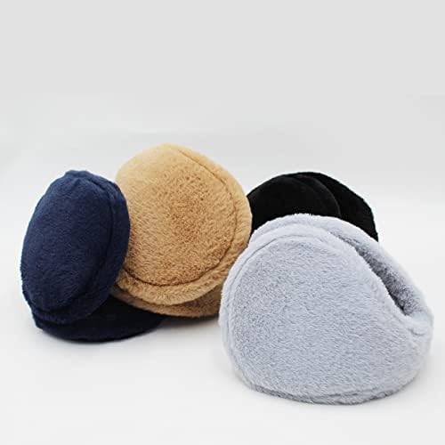 Noise Uction Earmuffs Adjustable Warm Knitted Plush Earmuffs Can Be Used To Irony The Cold Earmuffs Earmuffs For (Aa1-Black One Size)