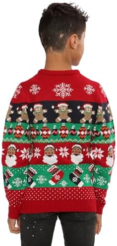 NOROZE Boys Christmas Jumper 3D Kids Bird Reindeer Retro Unisex Xmas Santa Snowman Penguin Pullover Sweater Christmas Sweater Girls UK Sizes 3-13 Years