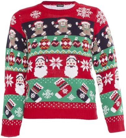 NOROZE Boys Christmas Jumper 3D Kids Bird Reindeer Retro Unisex Xmas Santa Snowman Penguin Pullover Sweater Christmas Sweater Girls UK Sizes 3-13 Years