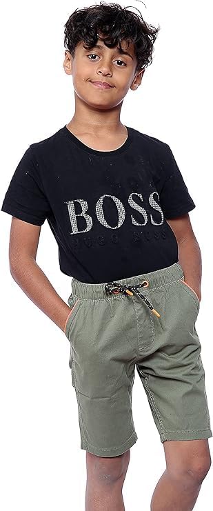 NOROZE New Plain Cotton Contrast Pocket Summer Drawstring Casual Shorts