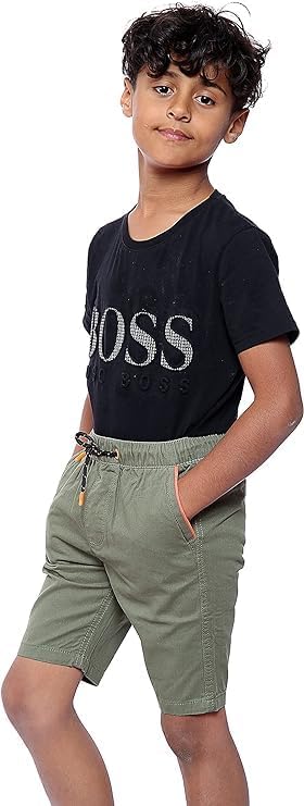 NOROZE New Plain Cotton Contrast Pocket Summer Drawstring Casual Shorts