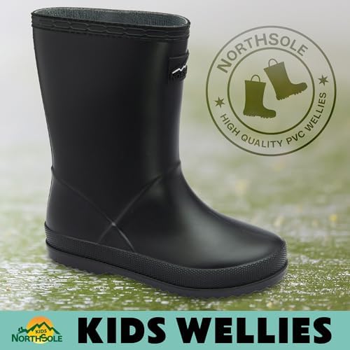NorthSole Kids Wellies Boys & Girls Wellington Boots Childrens Toddler Welly Sizes 6-2