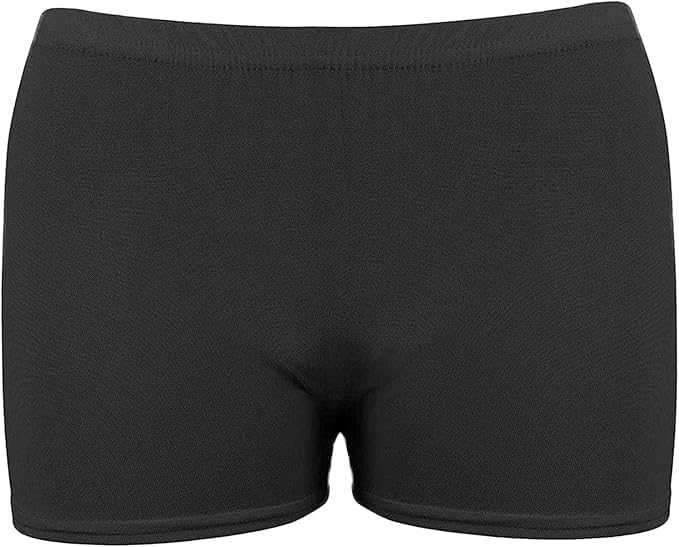 NuJake Girls Children's Cotton Hot Pants Gymnastics & Dance Wear Stretch Shorts Ages 5-12 Years