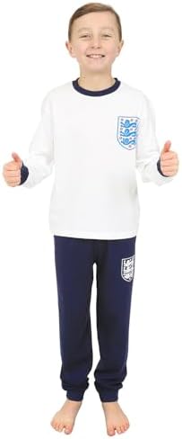 Official England Football Team Boys Long Cotton Pyjama Set