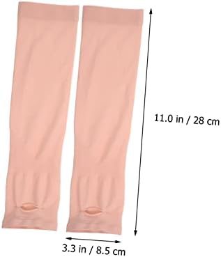 OHPHCALL Kids Sun Sleeves 4 Pairs Child UV Protection Arm Covers Thumb Hole Ice Silk Material Enhanced Breathability Portable For Outdoor Sports