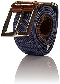 Olata Adjustable Children’s Belt With Buckle And Brown Leather Fittings (8-15 Years)